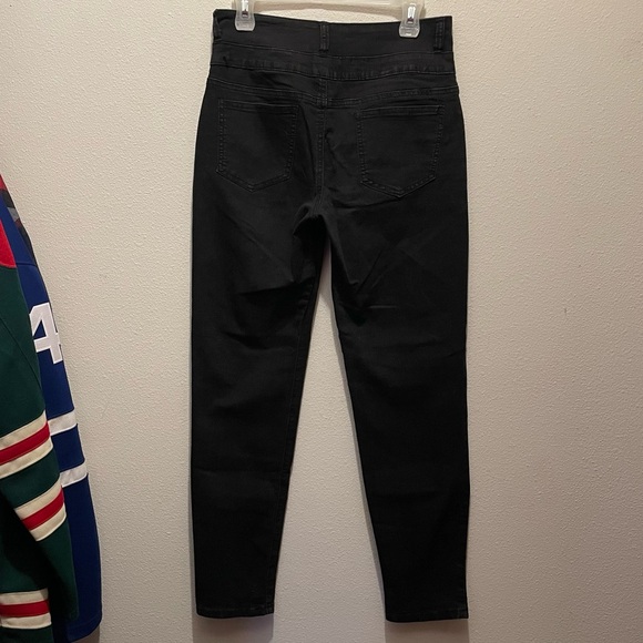 Silver Crush Skinny Jeans Women’s Size 13/14 (Fits small) High Waisted Button Up - Picture 4 of 6